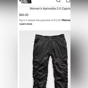 North face Aphrodite Capri Pants